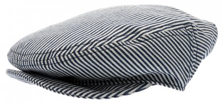Gubbkeps / Flat cap - CTH Ericson Carl Junior Candy Stripe (blå/vit)